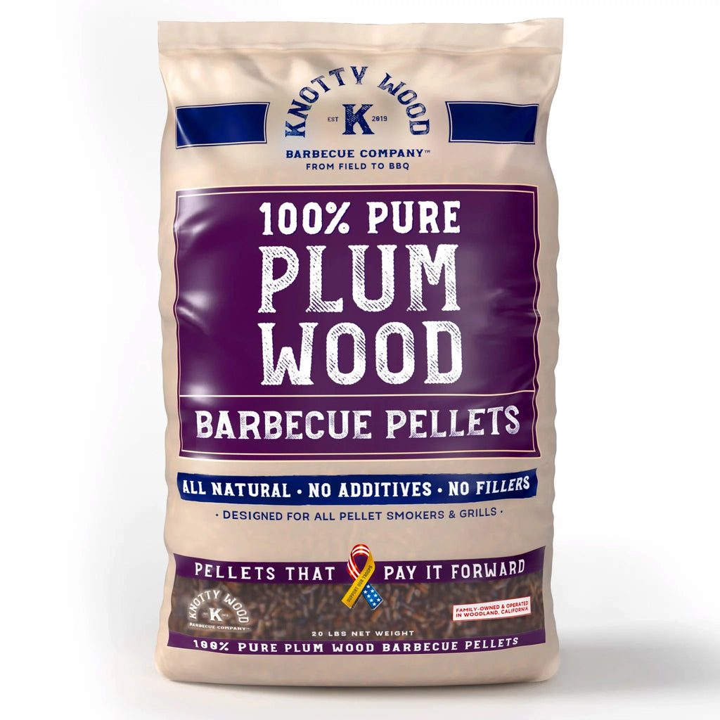 Plum Wood BBQ Cooking Pellets 40 lbs O43681