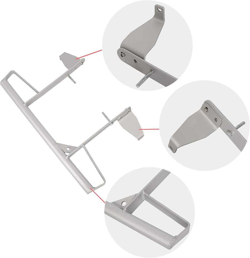 Rear Bumper Wide Grab Bar Aluminum Pack of 2 I2987