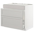 White Base Cabinet with Waste Sorting J8730
