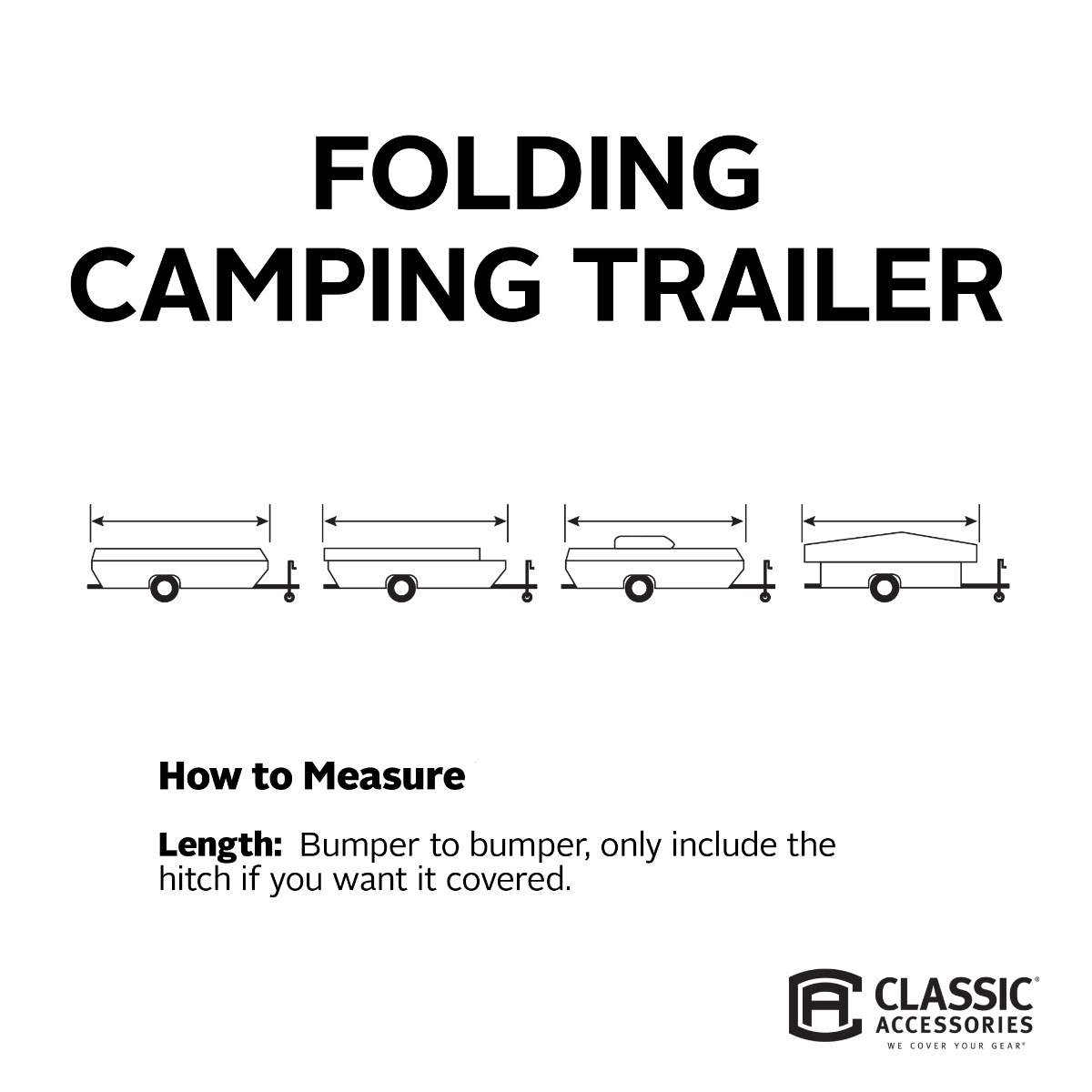Gray Folding Camping Trailer Cover E275262