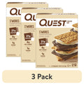(3 pack) Quest Protein Bar, Smores, 20g Protein, Gluten Free, 4 Ct C5700