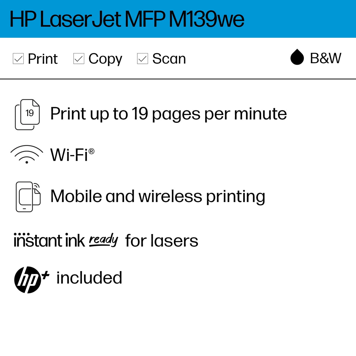 Wireless Black & White Laser Printer Z1832