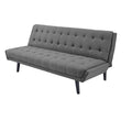 Grey Tufted Fabric Sofa Bed J761