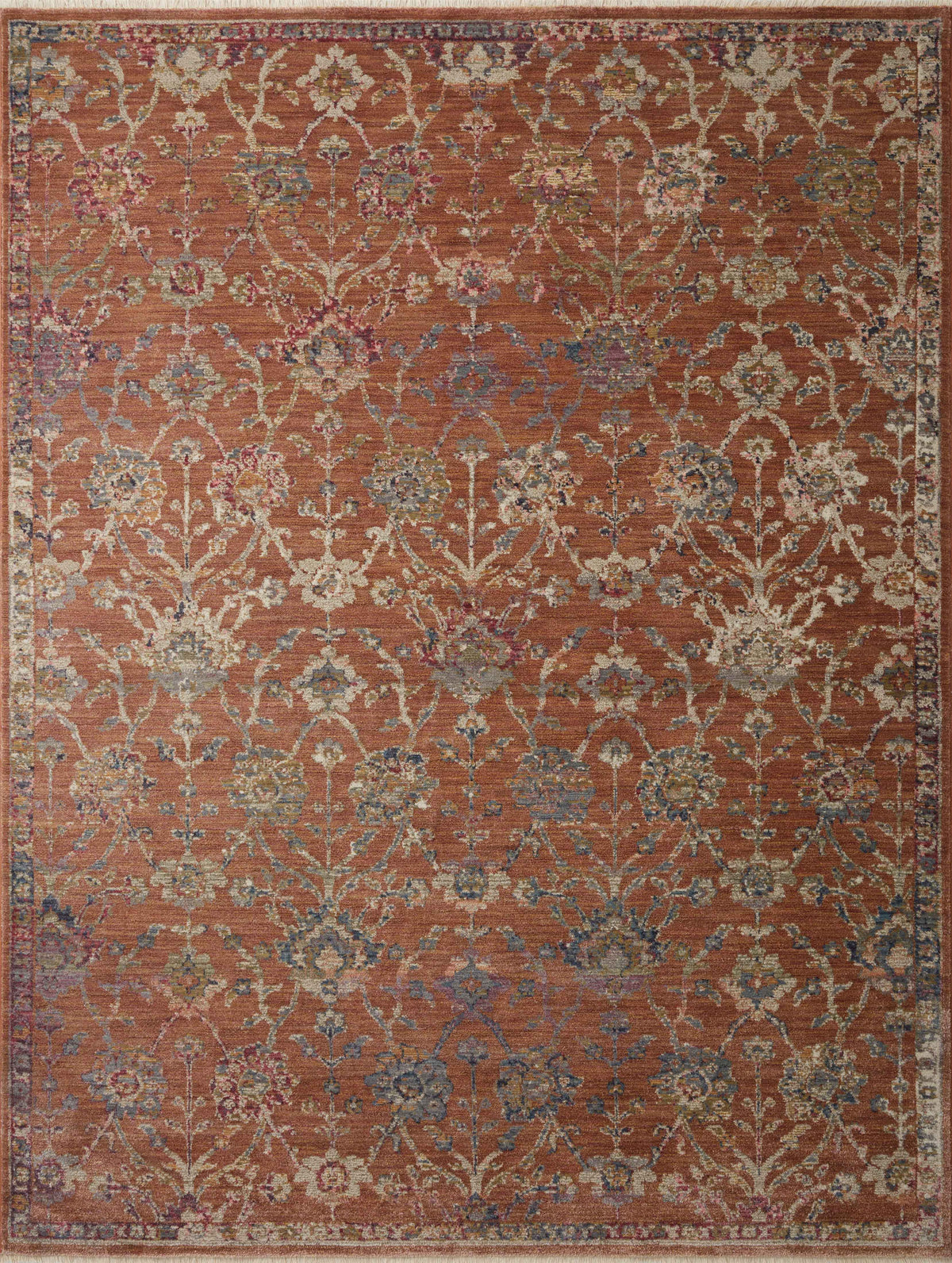 7'10 x 10' Terracotta Rug L45938
