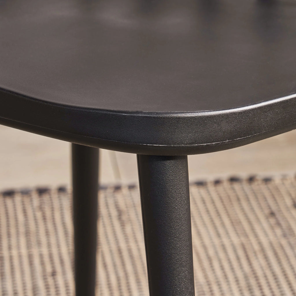 Black Spindle-Back Plastic Dining Chair Set of 2 P941