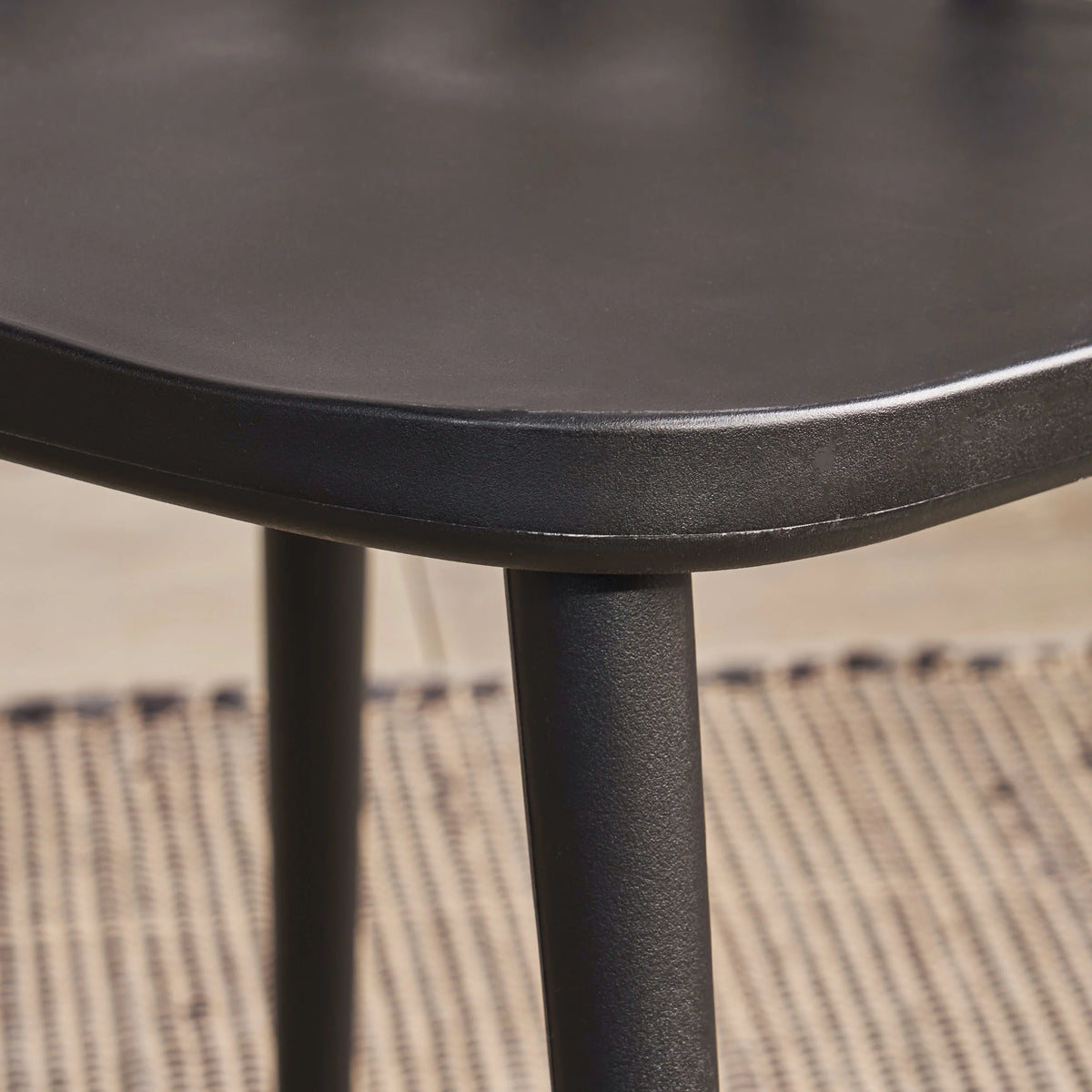 Black Spindle-Back Plastic Dining Chair Set of 2 P941