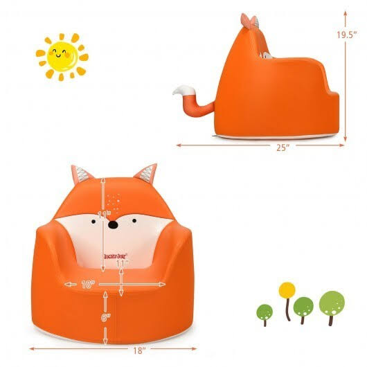 Blue Kids Cartoon Sofa Armchair Couch N482