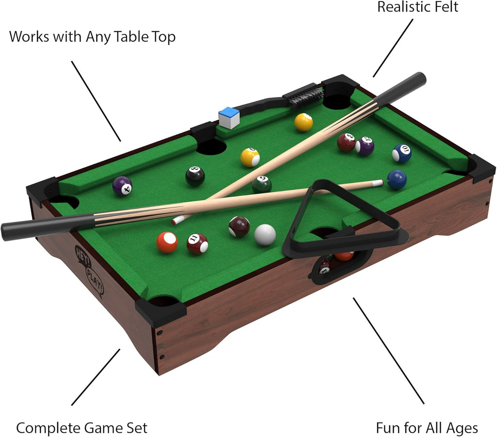 20-Inch Portable Tabletop Billiards Game Y1236