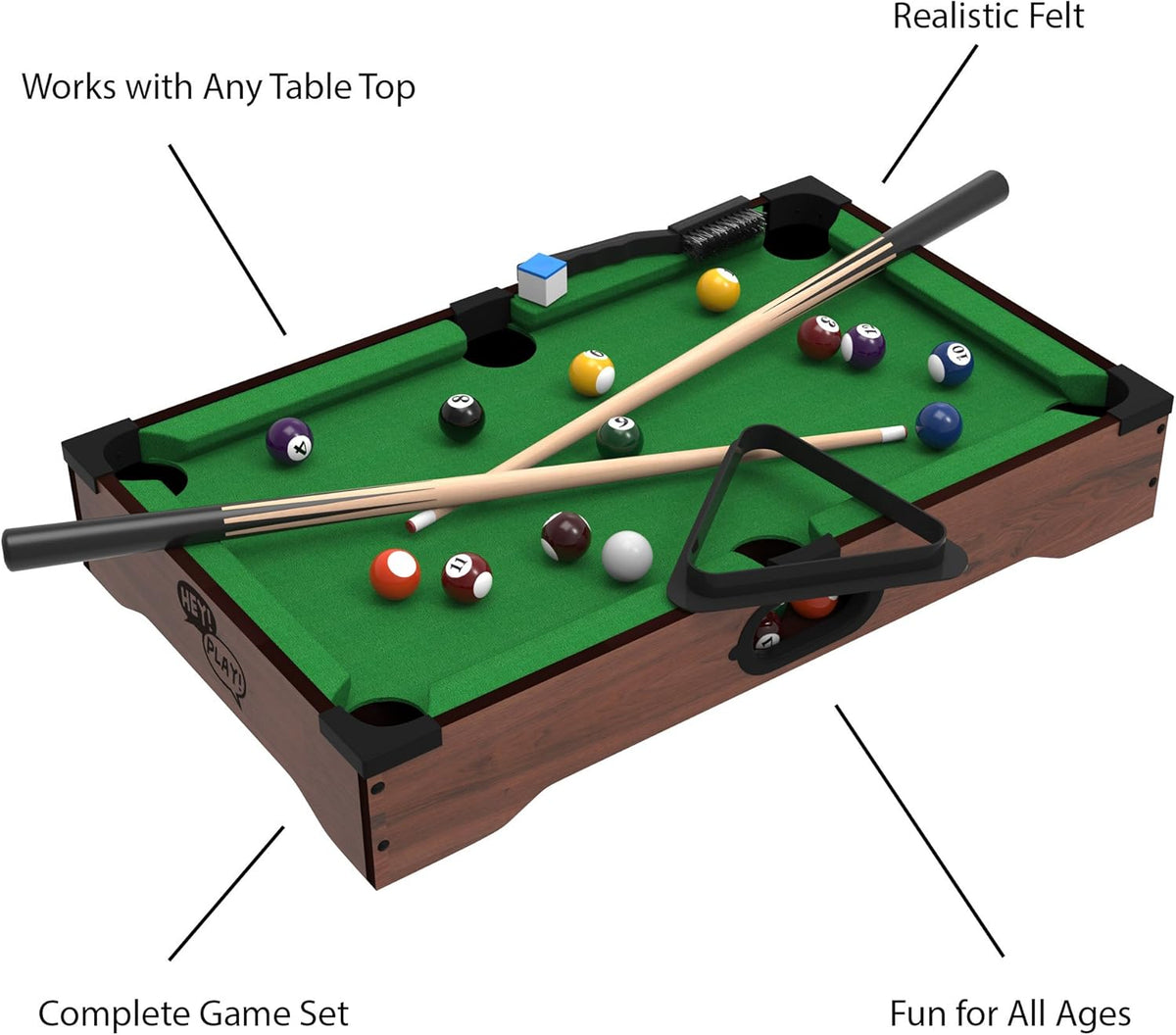 20-Inch Portable Tabletop Billiards Game Y1236