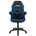 Blue Black Ergonomic Racing Game Chair D982
