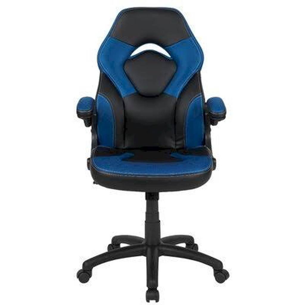 Blue Black Ergonomic Racing Game Chair D982