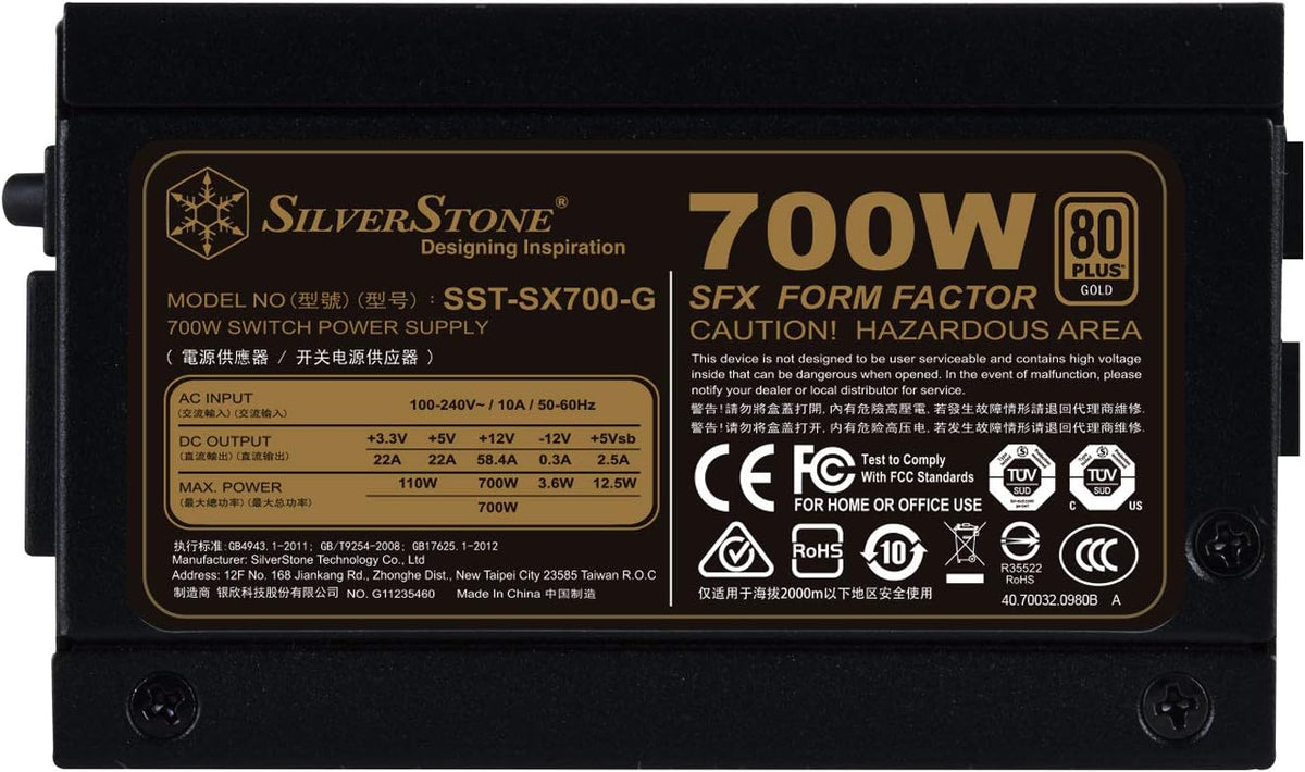 700W SFX Fully Modular 80 Plus Gold PSU B127002