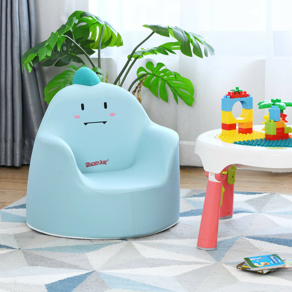 Blue Kids Cartoon Sofa Armchair Couch N482