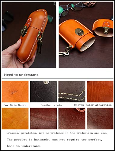 Hard Shell Leather Eyeglass Case F6345