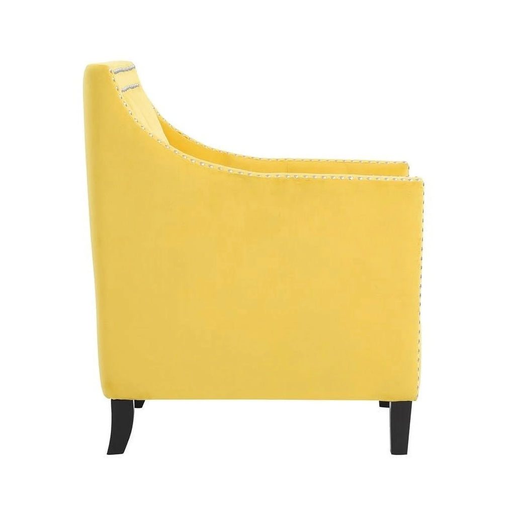 Yellow Velvet Accent Chair R533939
