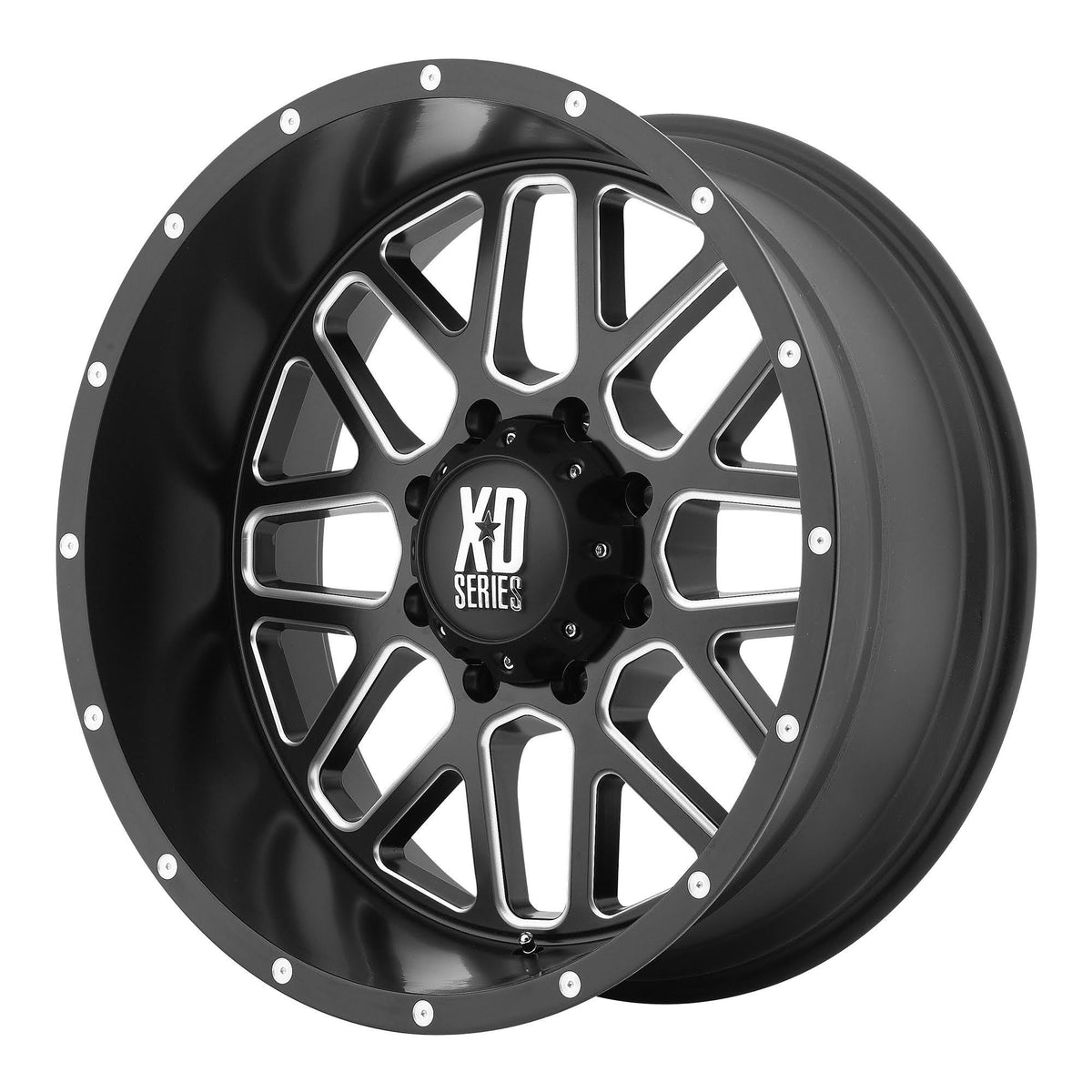 Black Milled 17x9 6x5.5 Wheel N169868