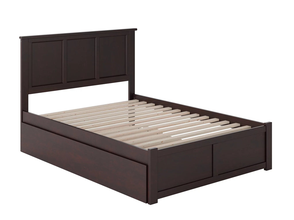Espresso Full Platform Bed with Trundle E77569