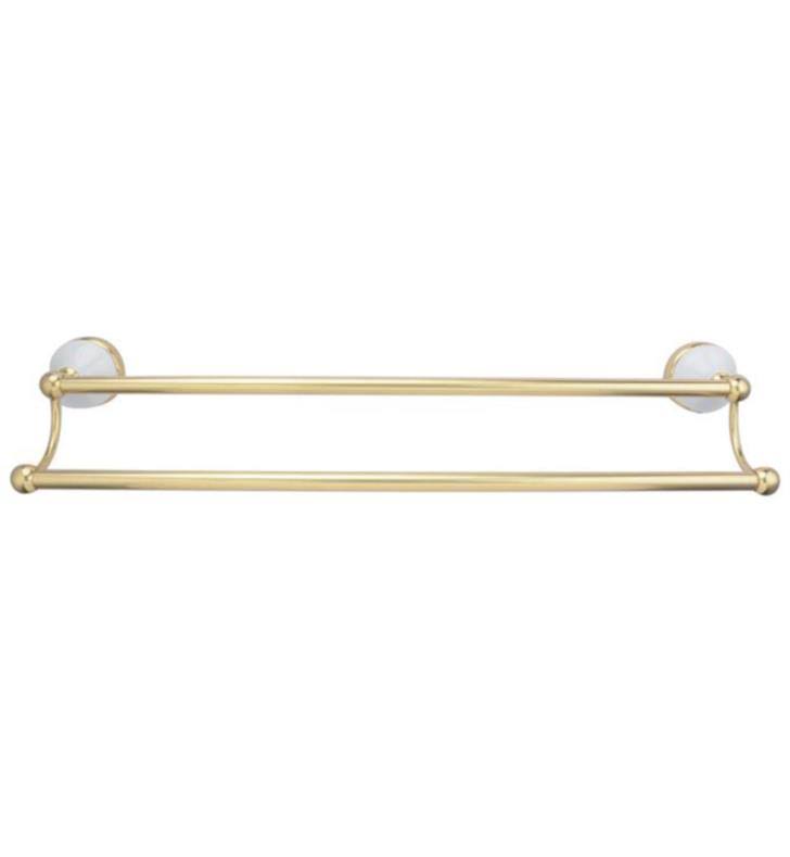 Brushed Nickel Wall Mount Double Towel Bar Z9783