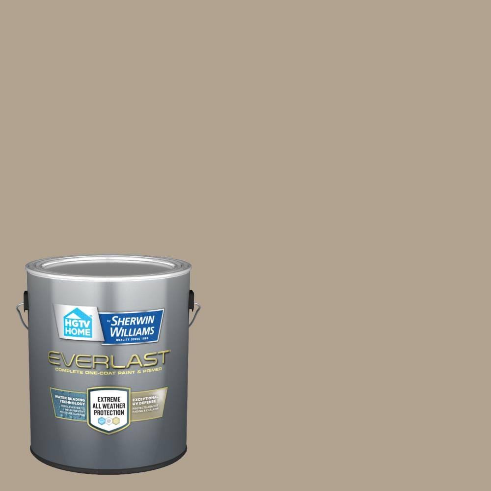 Flat Gristmill Greige Exterior Paint (1-Gallon) L880770