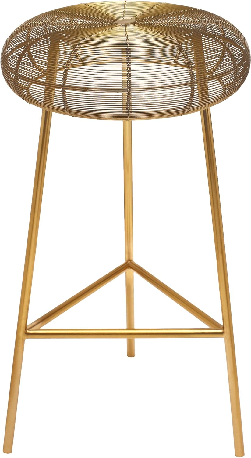 Gold Metal Bar Height Stool A1321