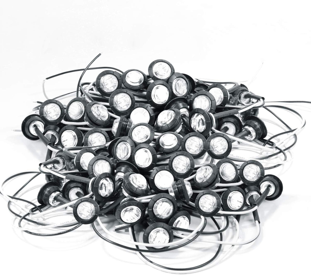 3/4 Inch Round LED Trailer Side Marker Lights 200 Pack Y683