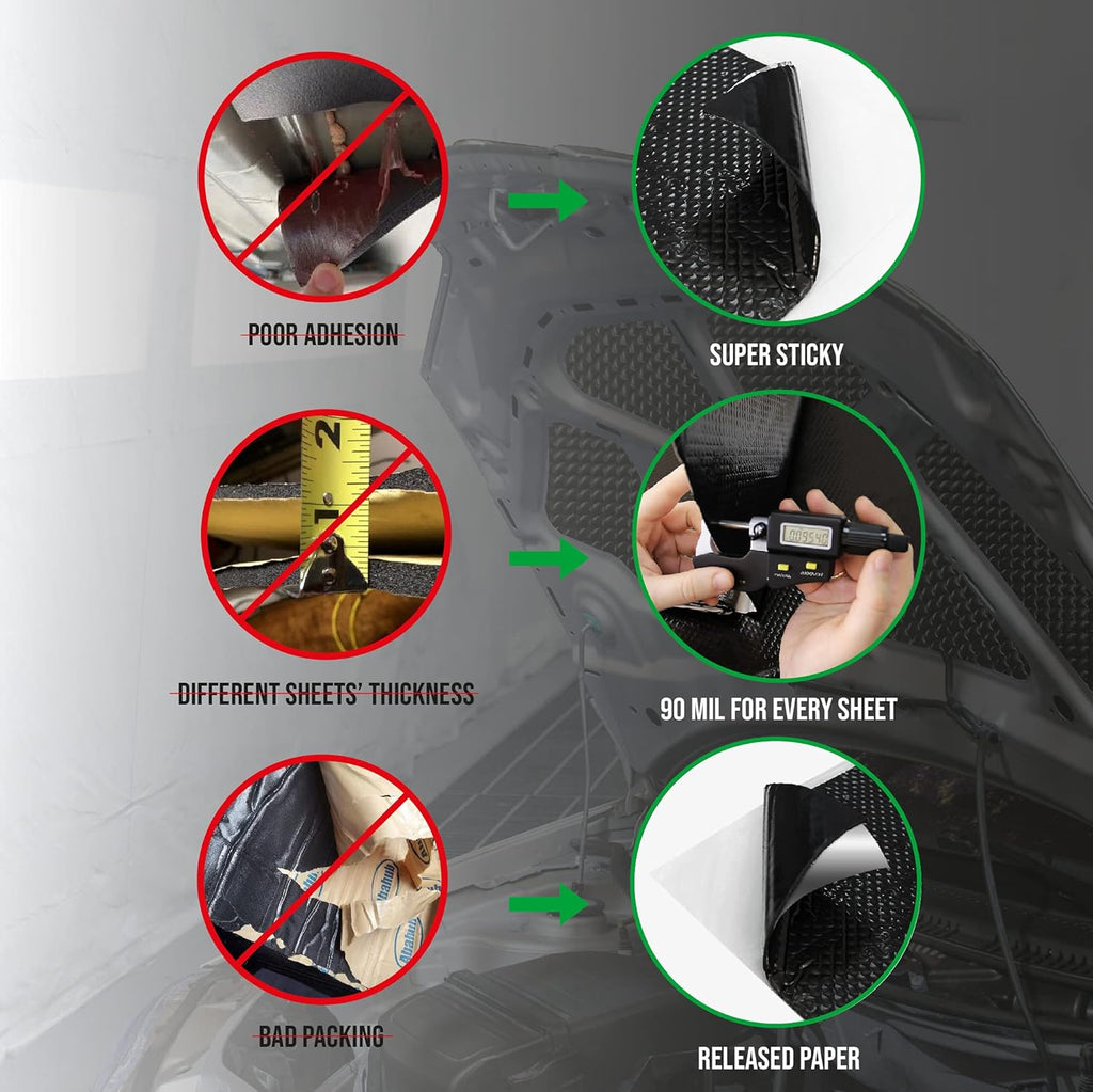 90 Mil Car Sound Deadener Material 30 Sqft L415