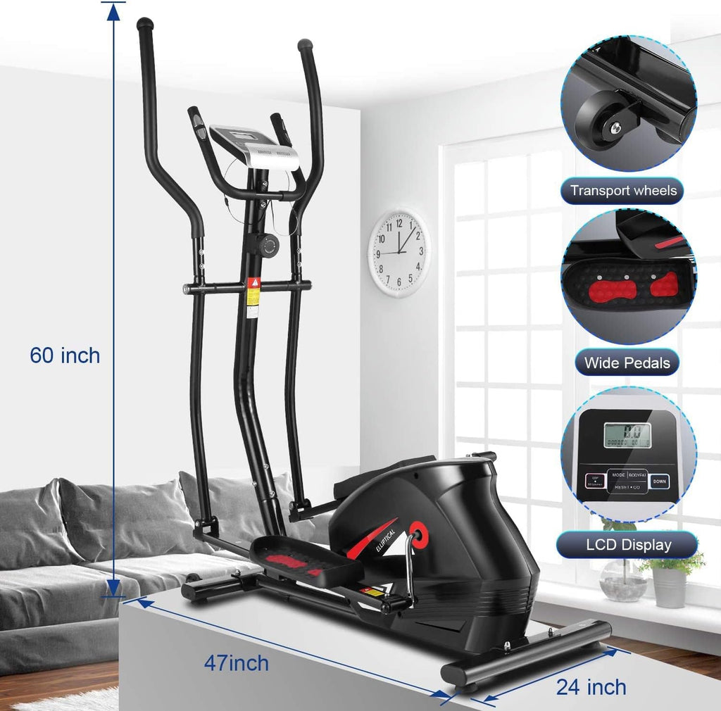 Elliptical Machine with Magnetic Resistance and 390 lbs Weight Capacity A523776