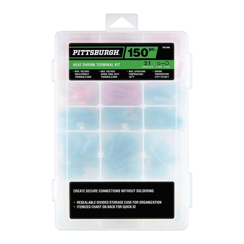 150-Piece Heat-Shrink Terminal Kit J9729