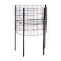 Black Wire Half Round Dump Bin 24 inch x 15 inch x 36 inch Z68219