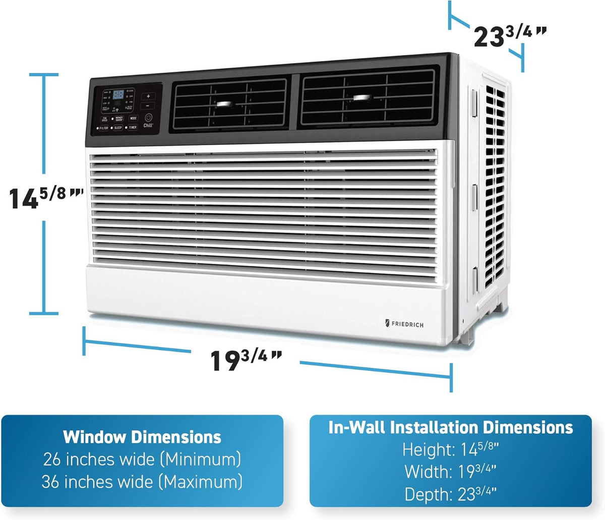 White Smart Air Conditioner Window Unit, 8000 BTU J812270