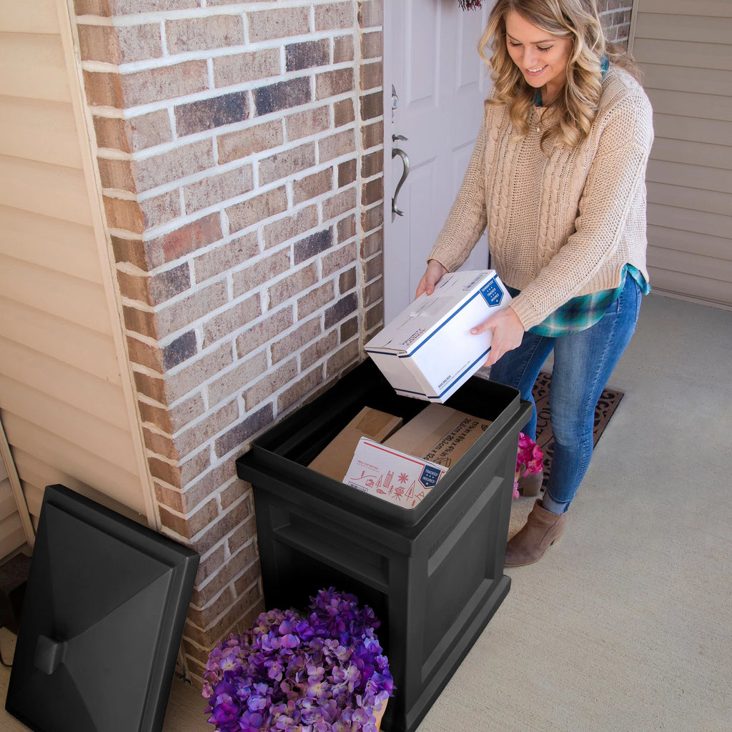 Black Parcel Delivery Box F5154