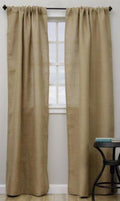 Burlap Lined Curtain Drape Panel 42 x 96 Inch W66256