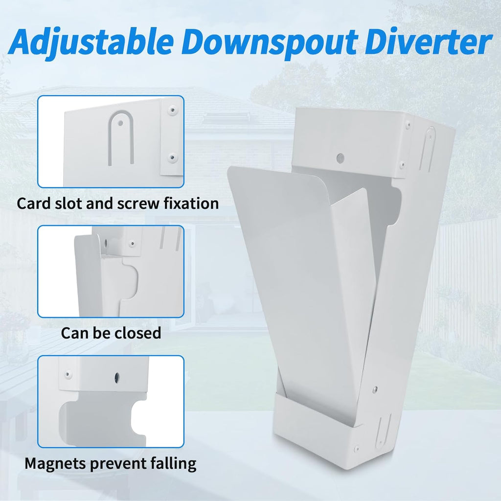 Stainless Steel Rain Barrel Diverter Kit for 3"x4" Downspout Z544