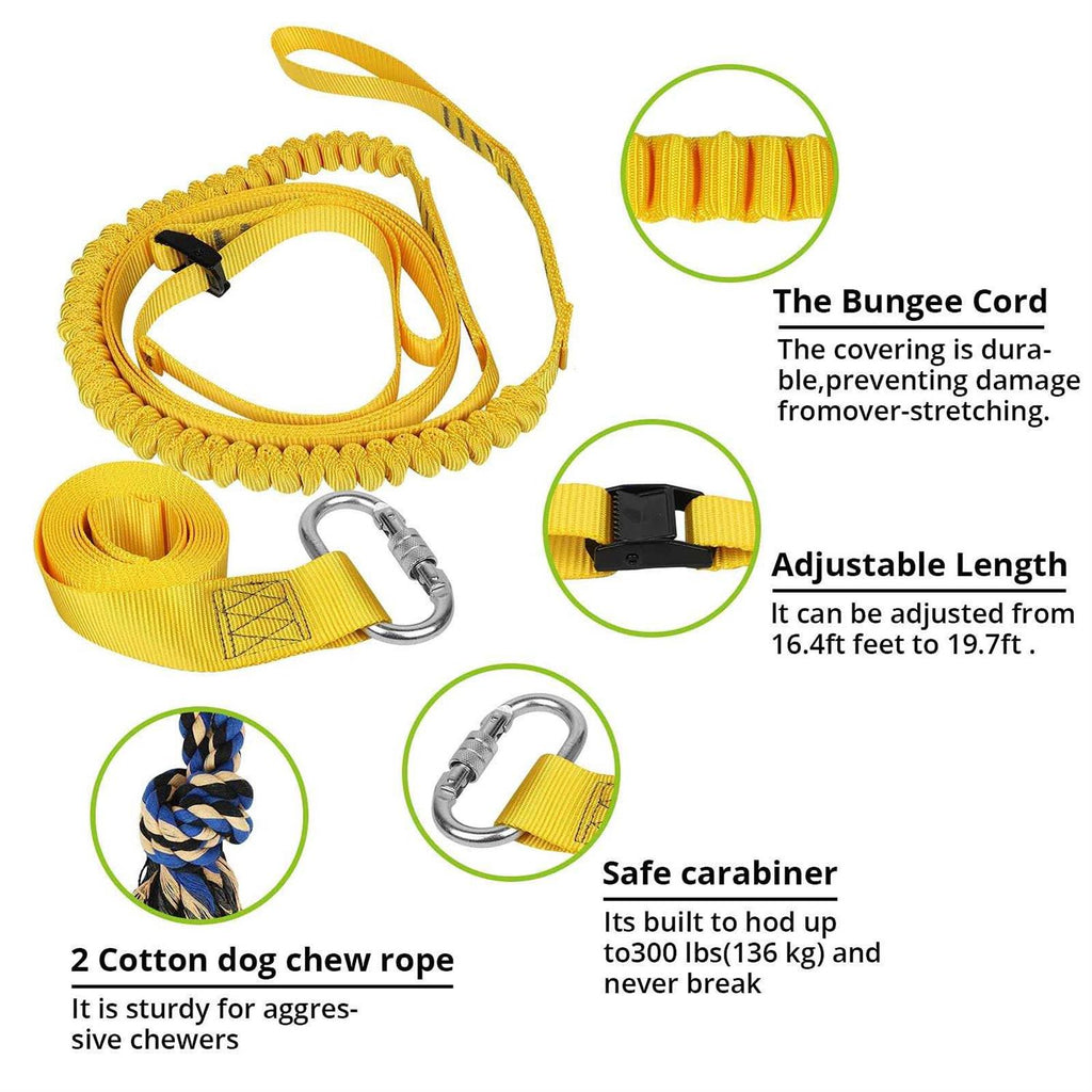 Dog Hanging Bungee Tug Toy Interactive Tether Tug-of-War R380