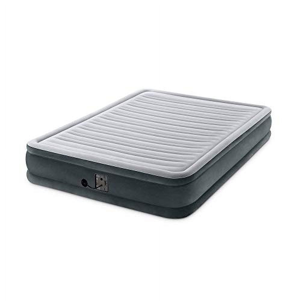 Queen Grey Airbed with Electric Pump B87361