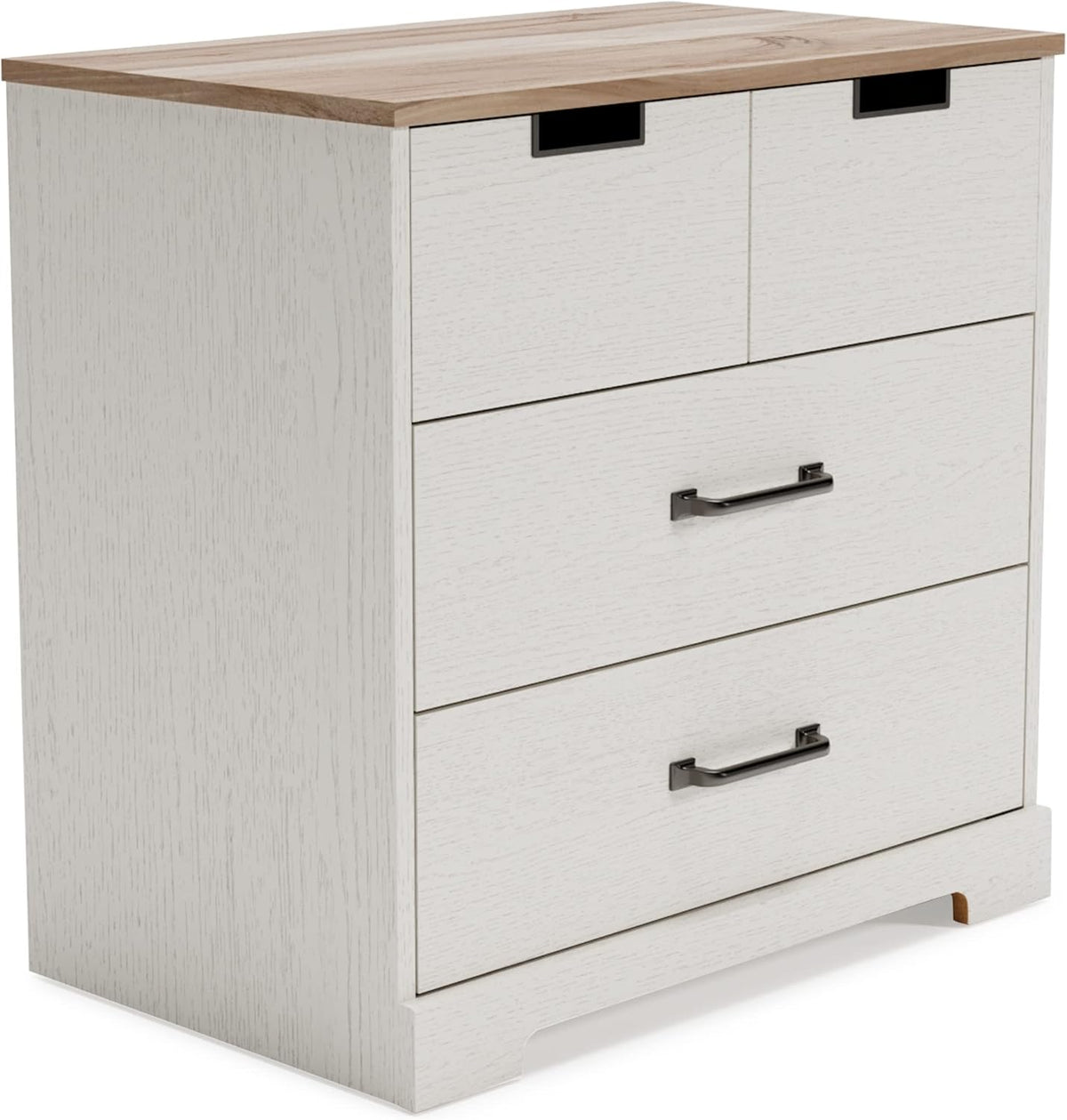 White 5 Drawer Wood Chest I209