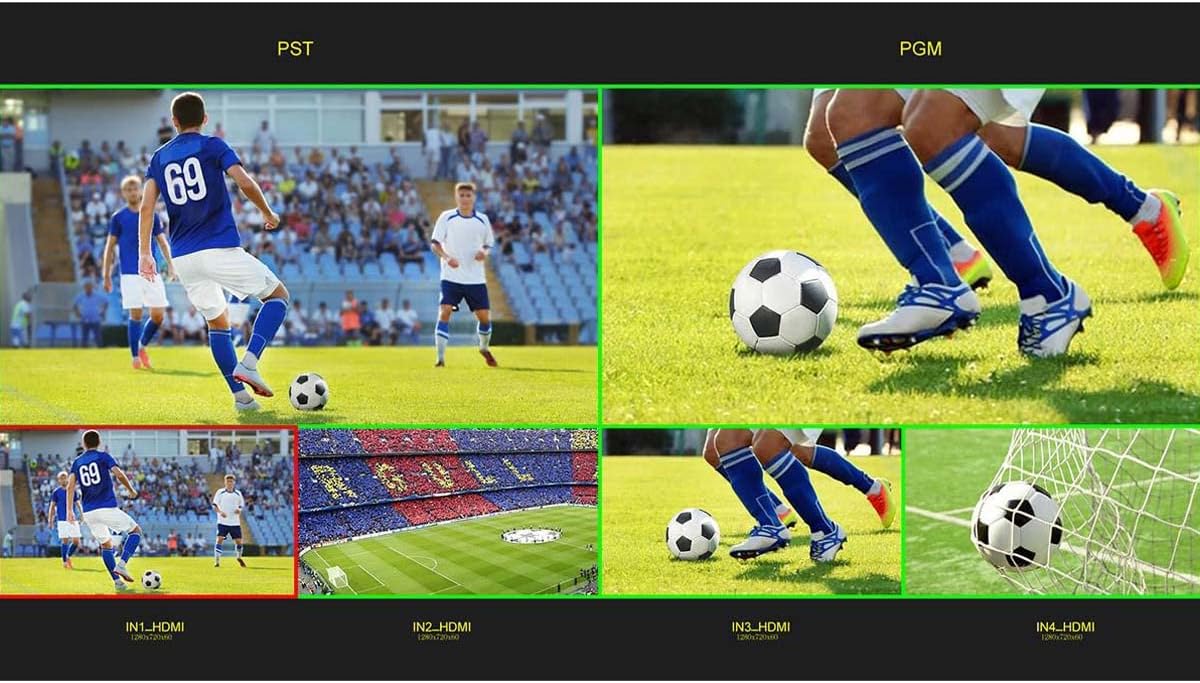 5.5 LCD Multi-Camera Video Mixer Switcher with Touch Screen F384727