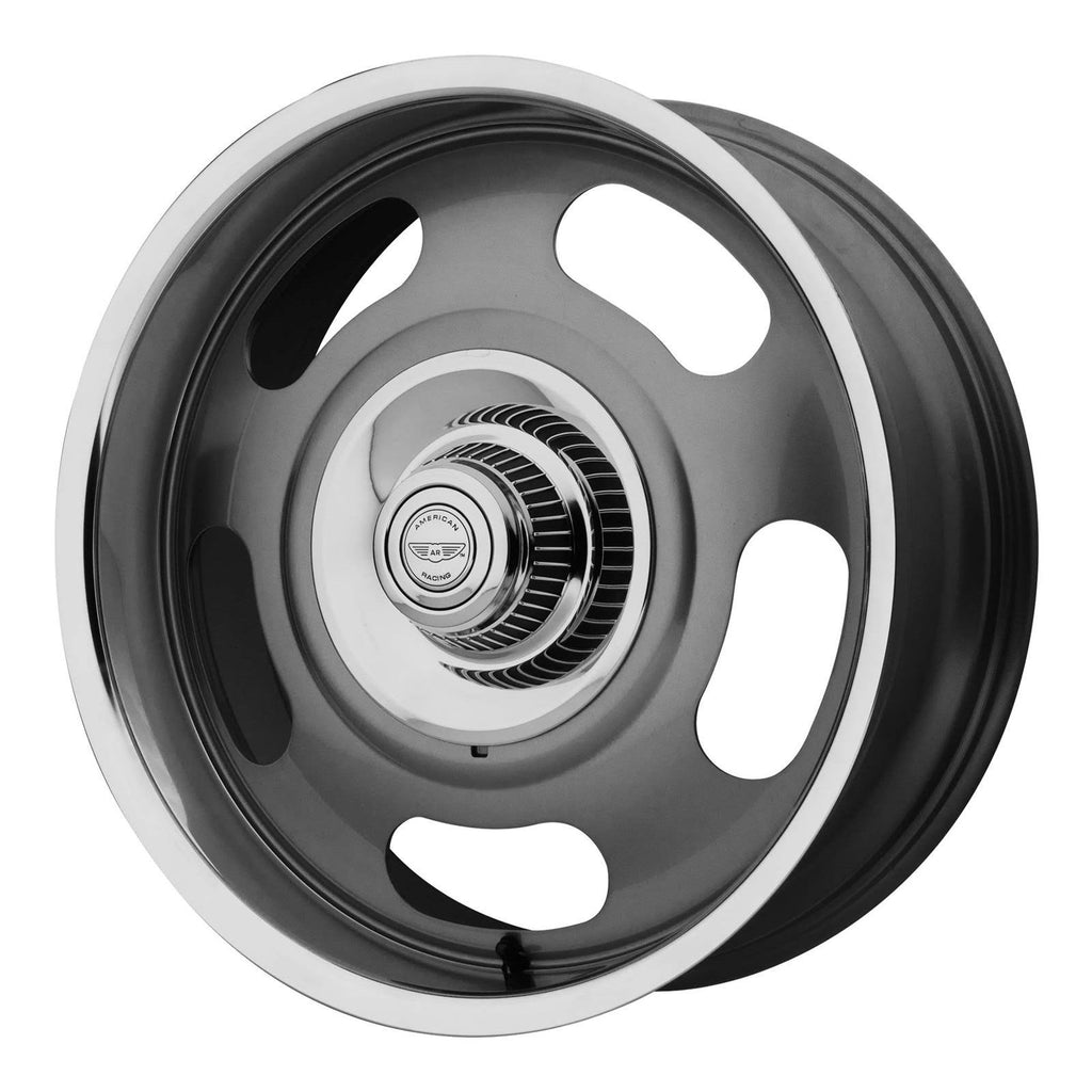 20x9.5 5x120.65/5x127.00 Mag Gray Polished Lip D8256