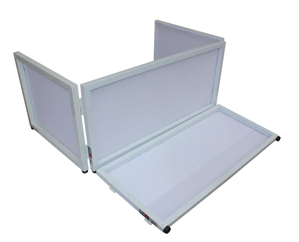 6ft Table Top DJ Facade White Trim Black White Scrim B754542