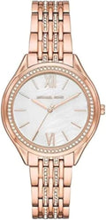 Rose Gold-Tone Alloy Three-Hand Watch Z193
