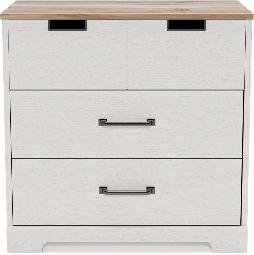 White 5 Drawer Wood Chest I209