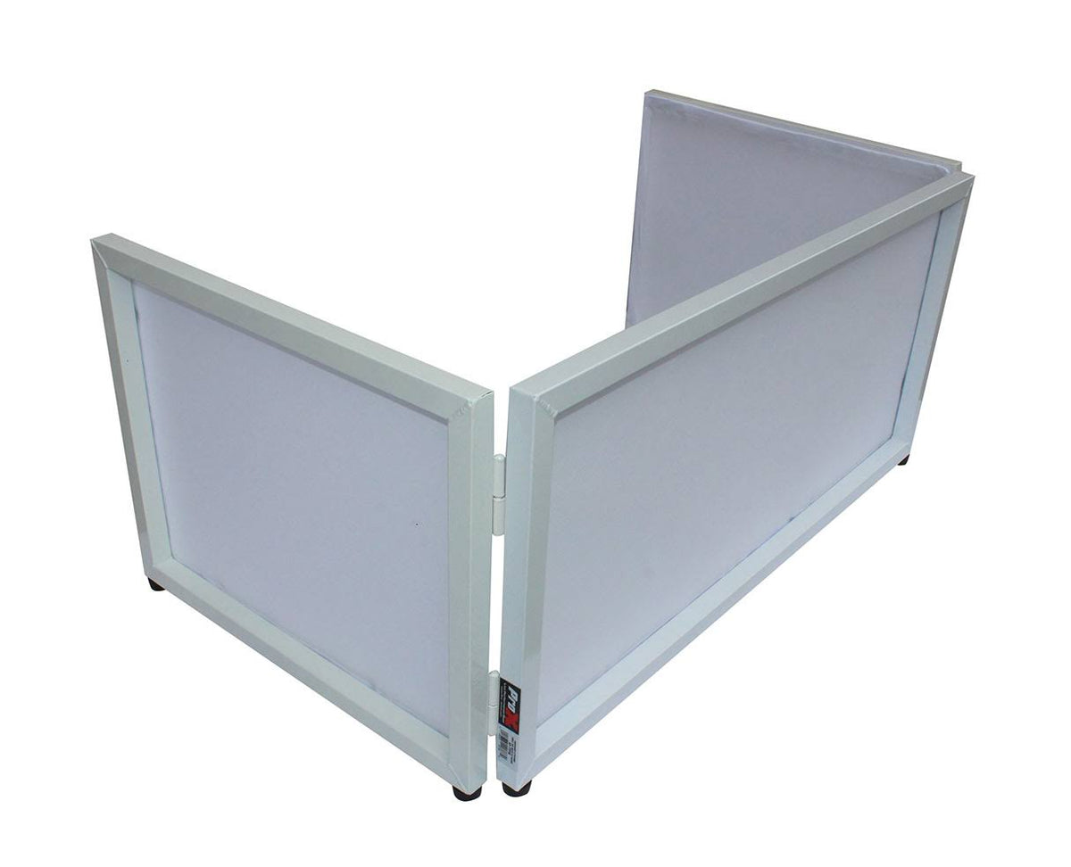 6ft Table Top DJ Facade White Trim Black White Scrim B754542