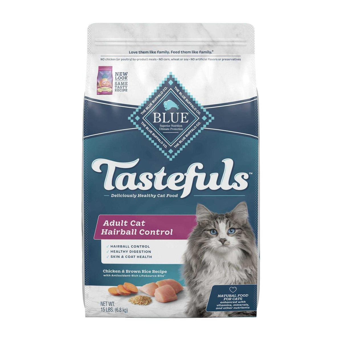 Blue Indoor Hairball Control Adult Dry Cat Food F8406