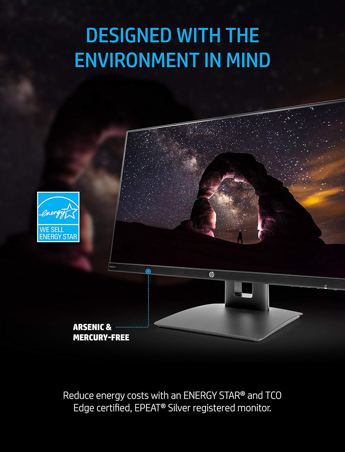 23.8-Inch Full HD 1080p IPS LED Monitor with Built-In Speakers and VESA Mounting, Black Y11522