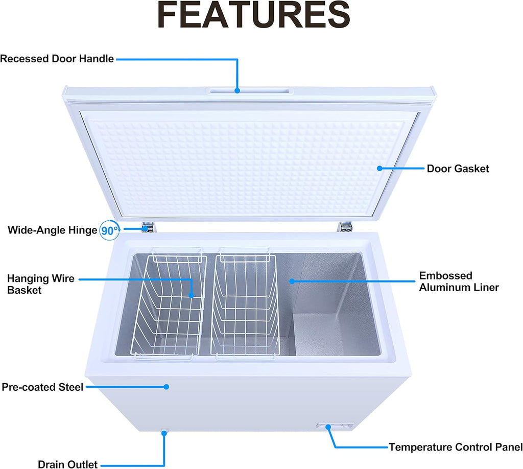 White 7.0 Cu Ft Chest Freezer R849