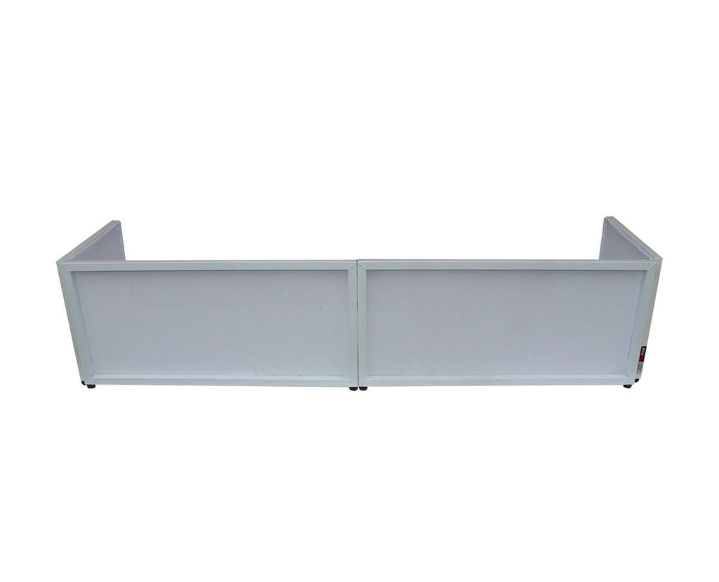 6ft Table Top DJ Facade White Trim Black White Scrim B754542