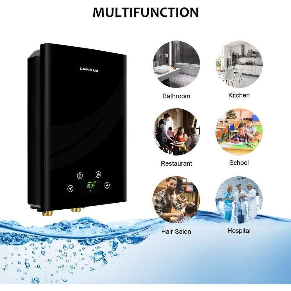 Black 27kW Electric Tankless Water Heater I9737