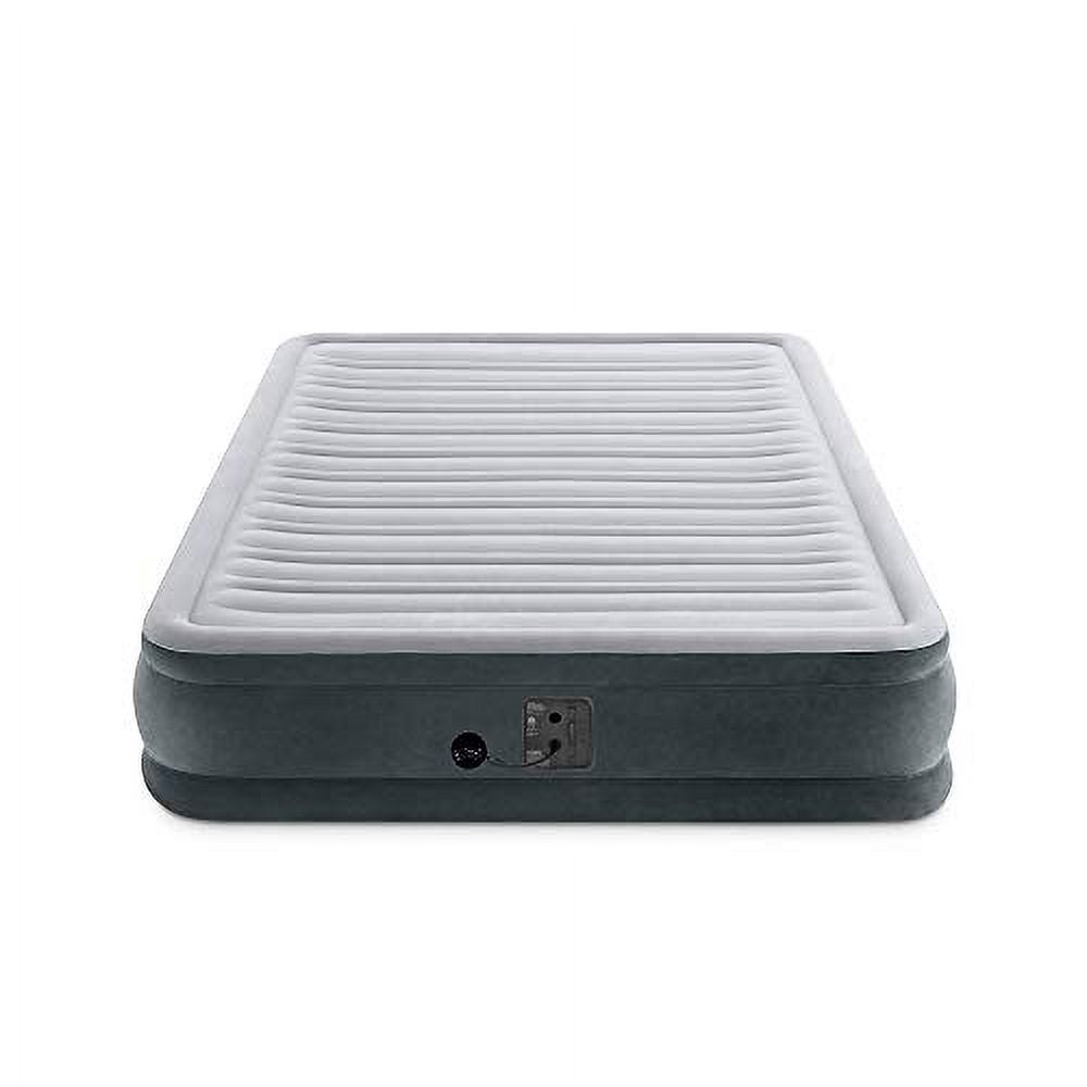 Queen Grey Airbed with Electric Pump B87361