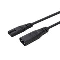IEC 60320 C8 Plug to C7 Receptacle Male to Female Extension Power Supply Main Adapter Cable J642