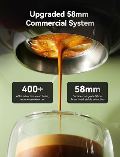 Green 15Bar Stainless Steel Espresso Machine U7053